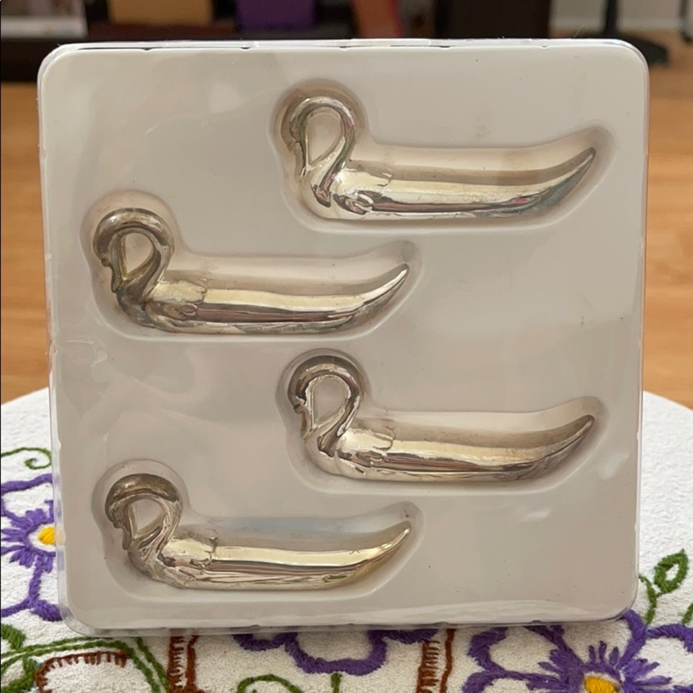 VINTAGE Silver Knife/Chopstick Rests - NOS